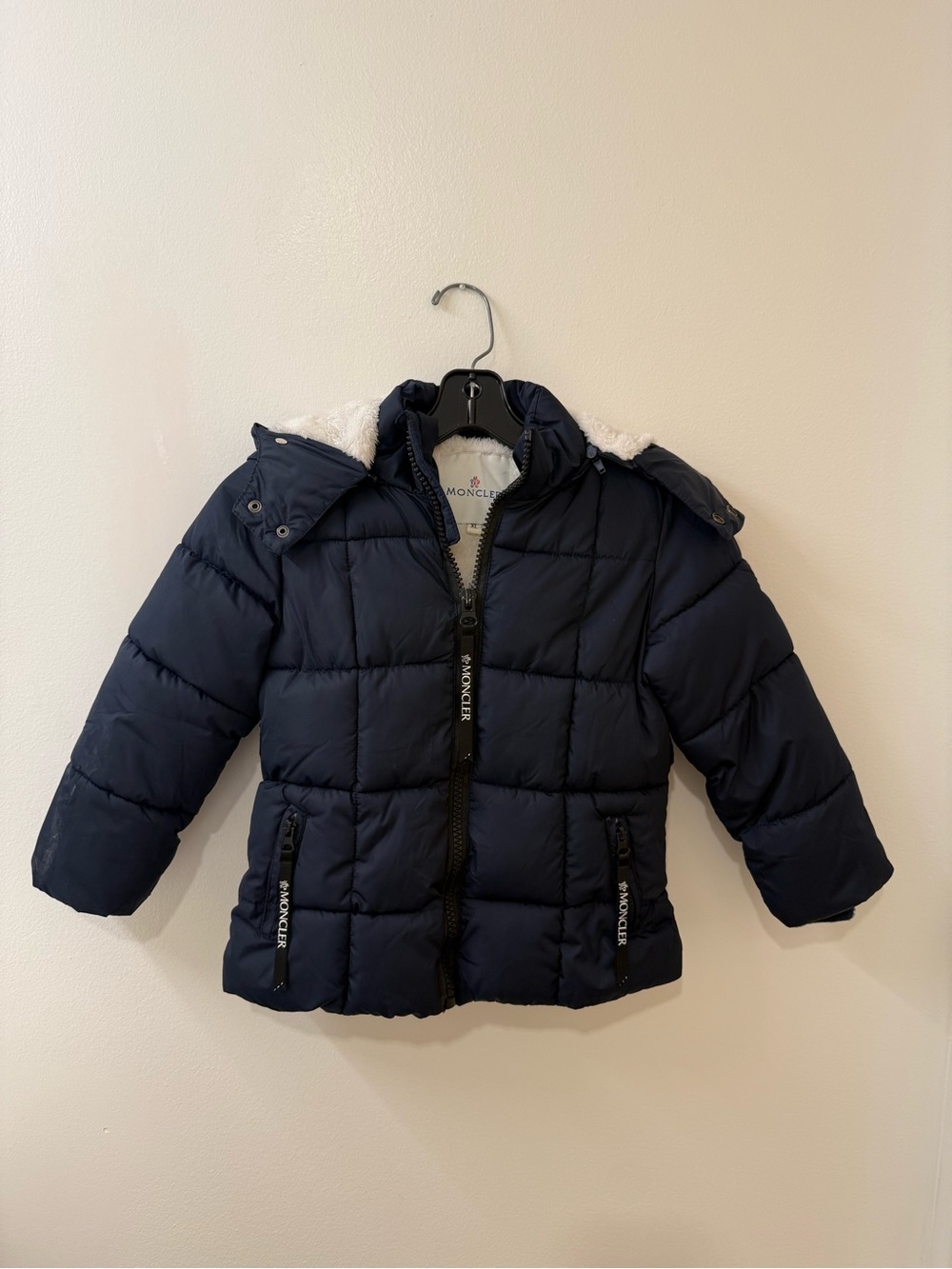 Moncler Kids Navy Blue Puffer Jacket